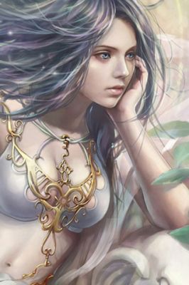 Arte Fantástico Mujer con Joyas