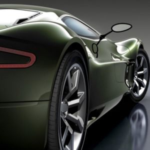 Coche Deportivo Verde Elegante