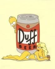 Homer Simpson y Duff Beer