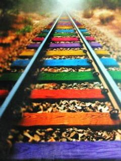 Vías de Ferrocarril Coloridas