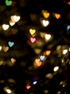 Bokeh de Corazones Coloridos
