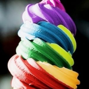 Cono de Helado Colorido