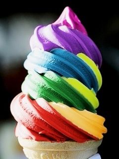 Cono de Helado Colorido