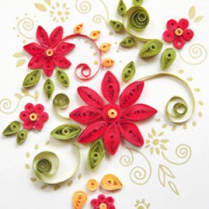 Arte de Flores en Quilling Colorido
