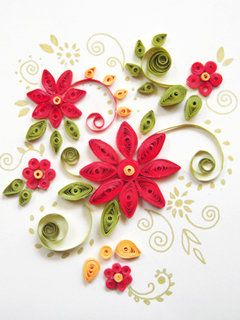 Arte de Flores en Quilling Colorido