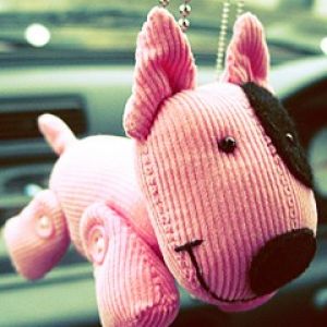 Perro de Peluche Rosa