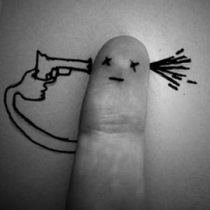 Arte de Pistola de Dedo