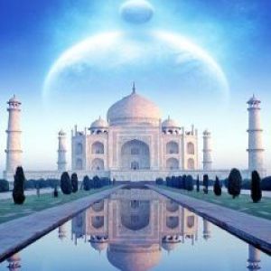 Reflejo del Taj Mahal en el Espacio
