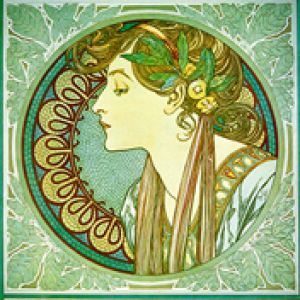 Retrato de Mujer Art Nouveau