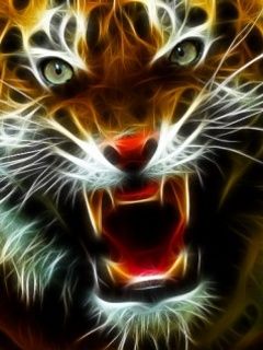 Retrato de Tigre Feroz
