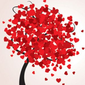 Ilustración del Árbol de Corazones