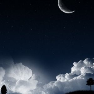 Cielo Nocturno con Luna
