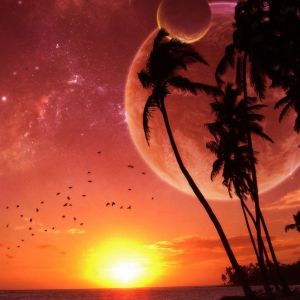 Impresionante Atardecer con Planetas