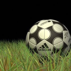 Balón de Fútbol Adidas en el Césped