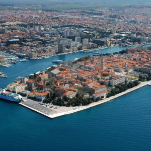 Vista Aérea de Zadar, Croacia