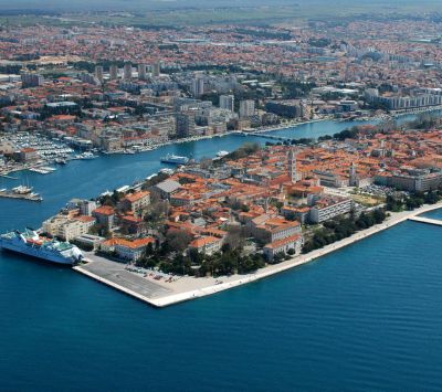 Vista Aérea de Zadar, Croacia