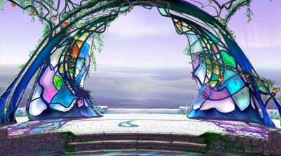 Arco de Fantasía de Vidrio Templado