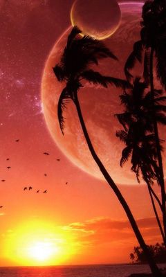Impresionante Atardecer con Planetas