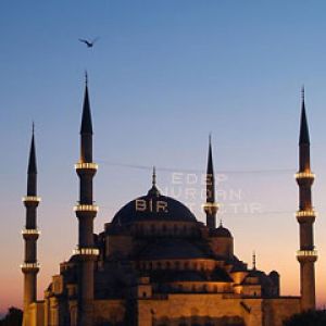 Mezquita Sultan Ahmed al Atardecer