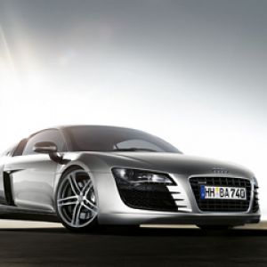 Coche Deportivo Audi R8 Plateado