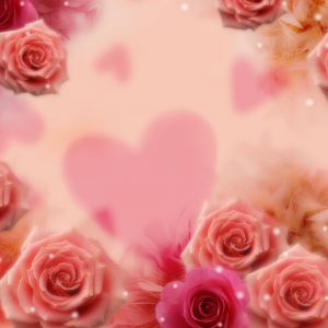 Rosas Románticas y Corazones
