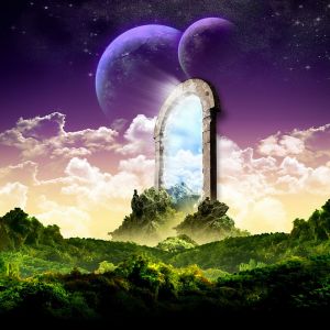 Paisaje Fantástico con Portal