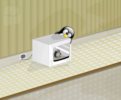 Pingüino en el Microondas