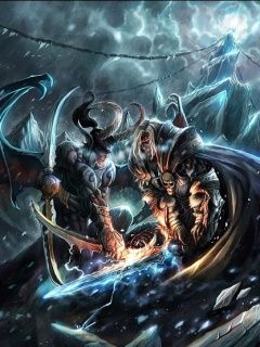 Escena de Batalla Épica de Fantasía