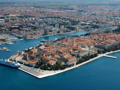Vista Aérea de Zadar, Croacia