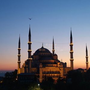 Mezquita Sultan Ahmed al Atardecer