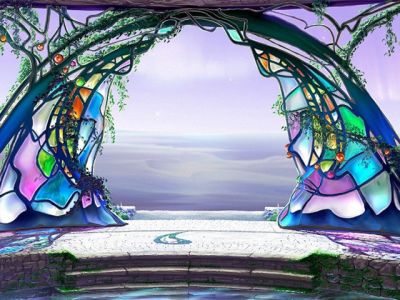 Paisaje de Vidrio de Fantasía