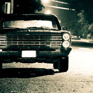 Coche Clásico Toma Nocturna