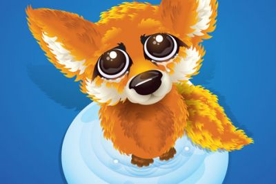 Ilustración de Zorro Adorable