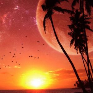 Impresionante Atardecer con Planetas