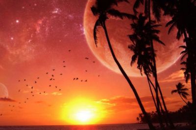 Impresionante Atardecer con Planetas