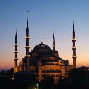 Mezquita Sultan Ahmed al Atardecer