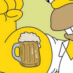 Tatuaje de Cerveza de Homer Simpson