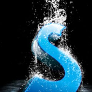 Logo Azul S Estiloso