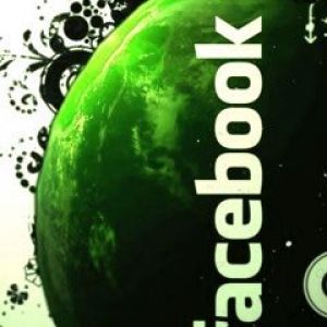 Diseño Abstracto Verde de Facebook