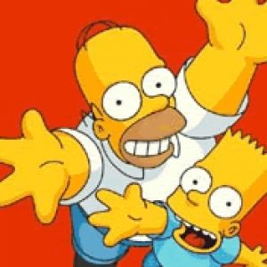 Homer y Bart Simpson