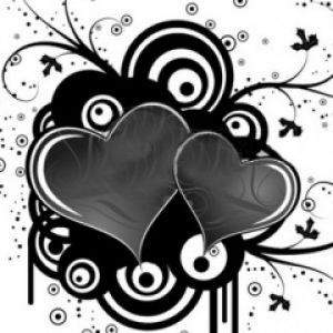 Corazones Negros y Blancos Elegantes