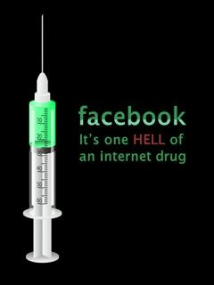 Ilustración de la droga de Facebook
