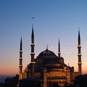 Mezquita Sultan Ahmed al Atardecer