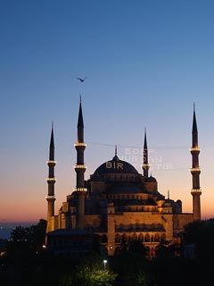Mezquita Sultan Ahmed al Atardecer