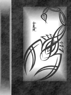 Diseño de Tatuaje de Escorpión Estilizado