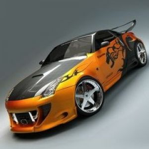 Coche Deportivo Modificado Estiloso