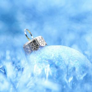 Adorno Navideño Azul