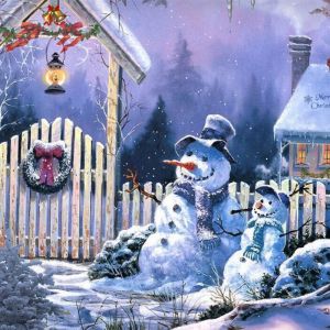 Encantadores Muñecos de Nieve Navideños