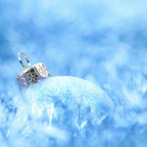 Adorno Navideño Azul