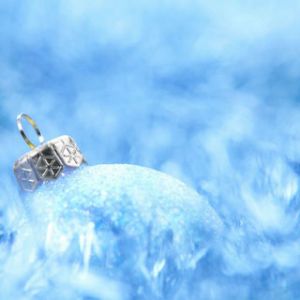 Adorno Navideño Azul
